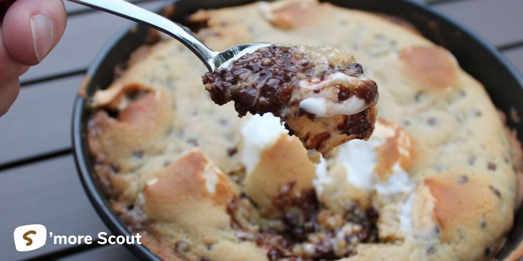 Giant S'mores Stuffed Chocolate Chip Skillet Cookie. - Half Baked Harvest